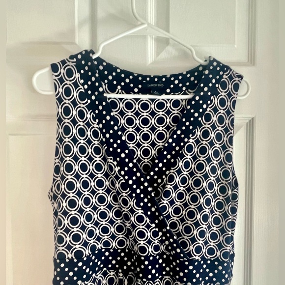 Land’s End 2010’s Navy and White Dress in Large 14-16 - Picture 3 of 6